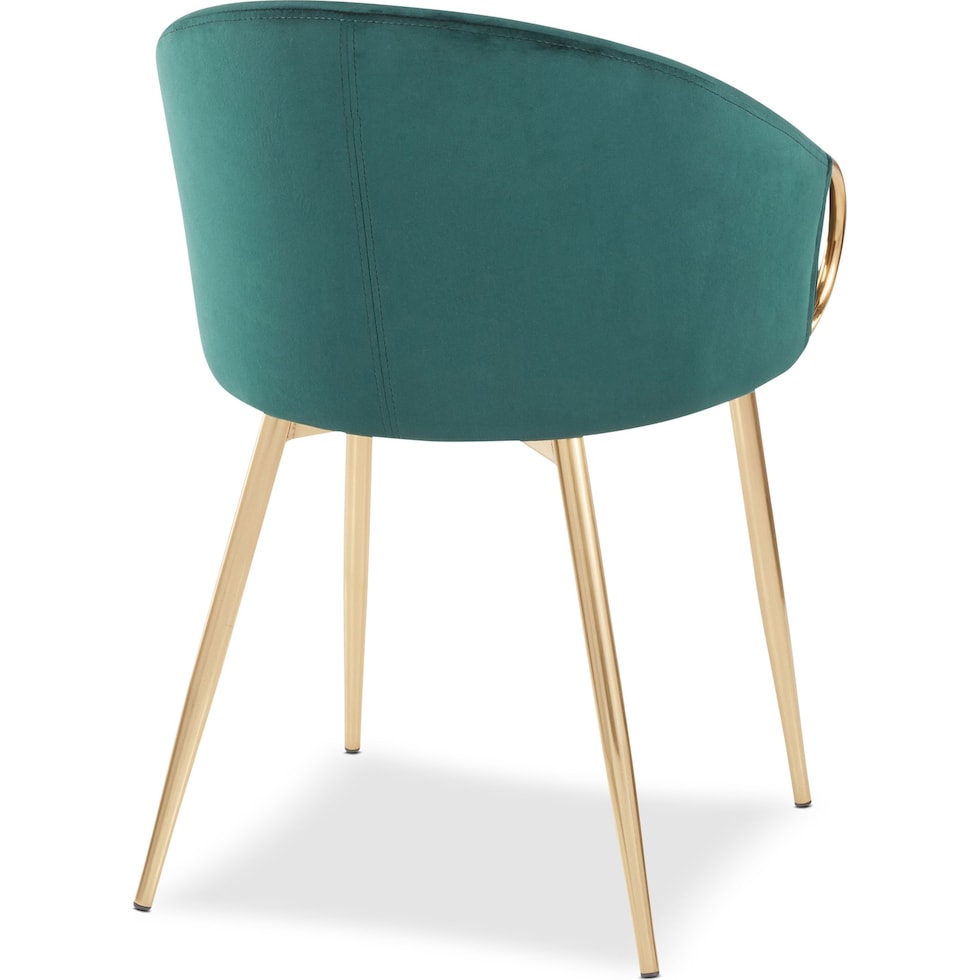 eve green dining chair   