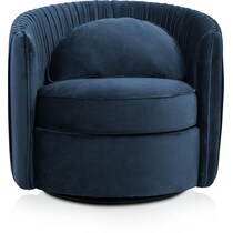 evelyn blue accent chair   