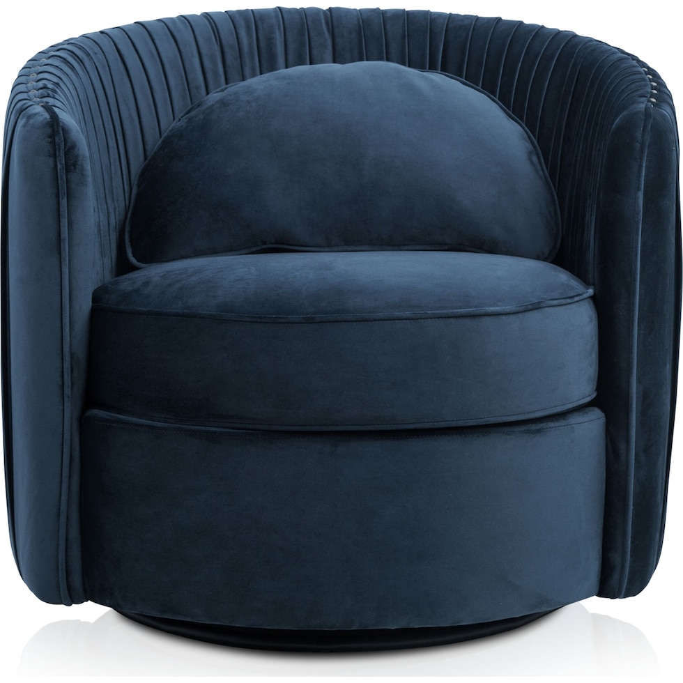 evelyn blue accent chair   