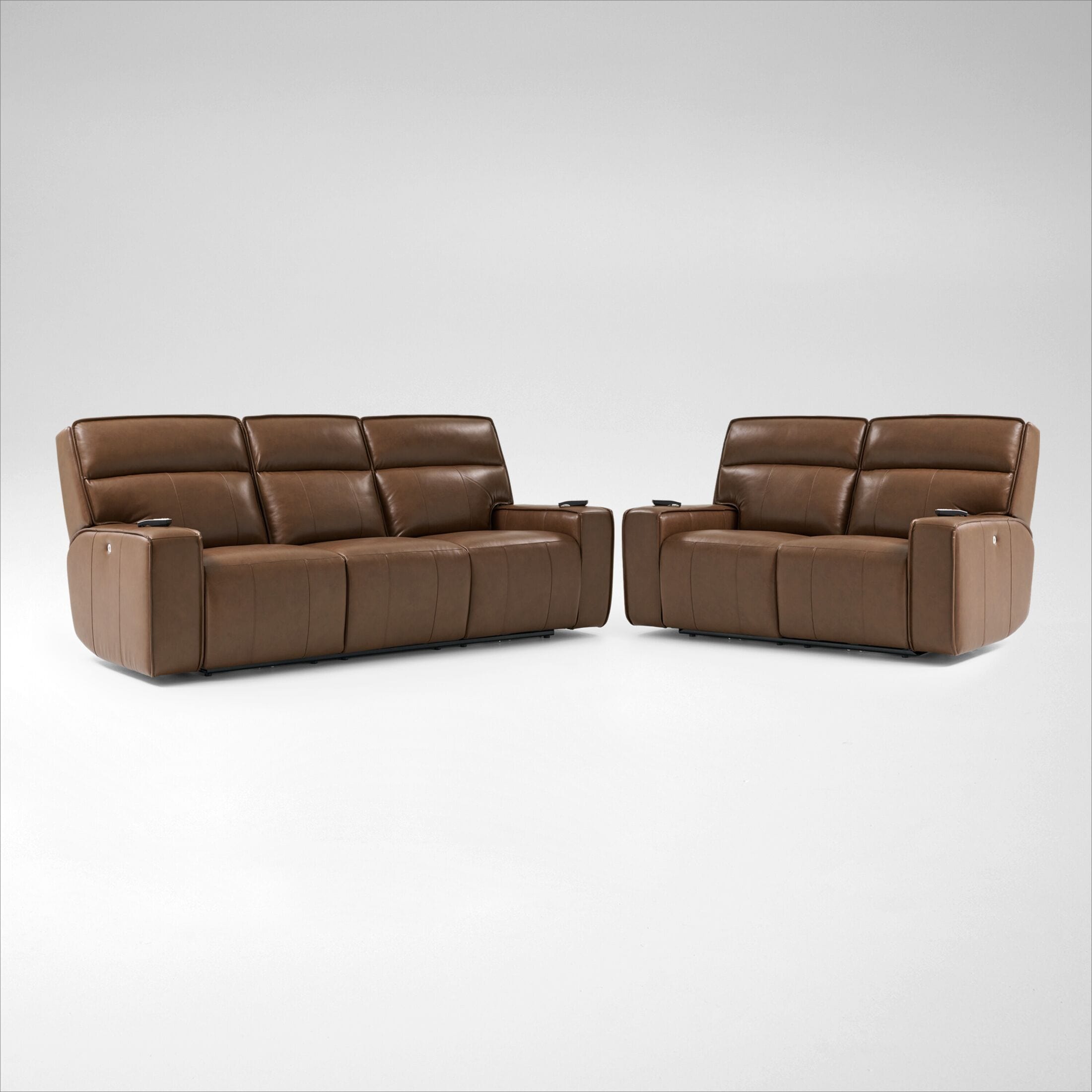 Everest Triple Power Reclining Sofa and Loveseat Set