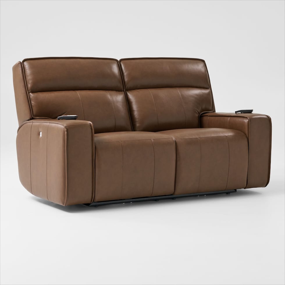 everest dark brown loveseat   