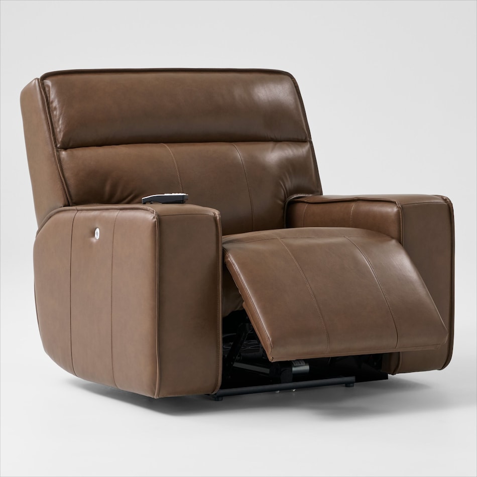 everest dark brown recliner   