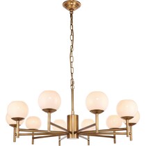 everett gold chandelier   