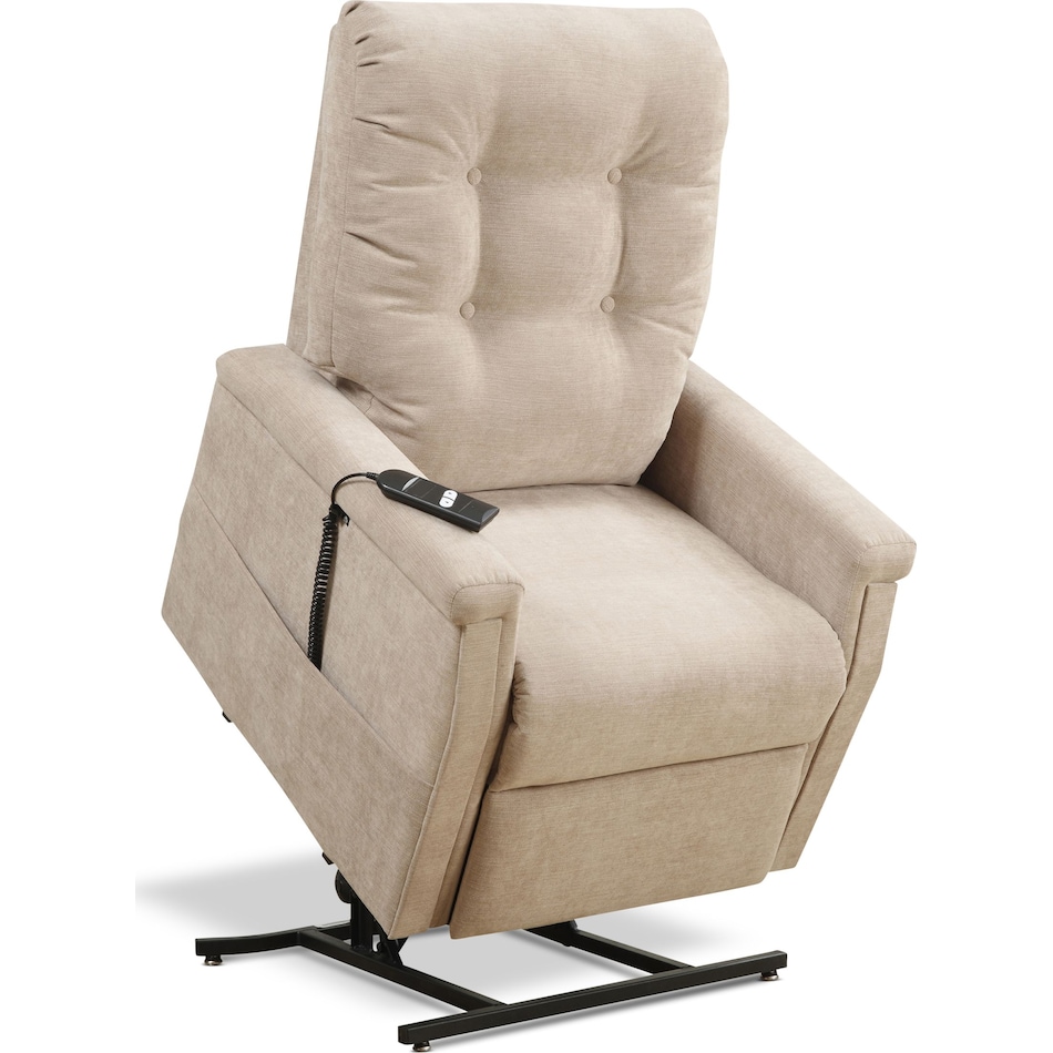 Everett Power Lift Recliner Cream Value City Furniture