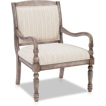 everly gray accent chair   