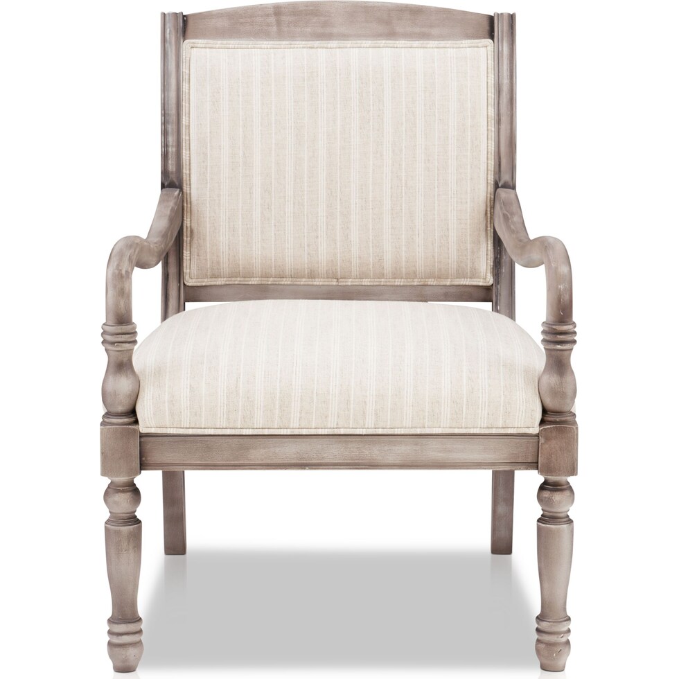 everly gray accent chair   