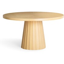 evie neutral dining table   