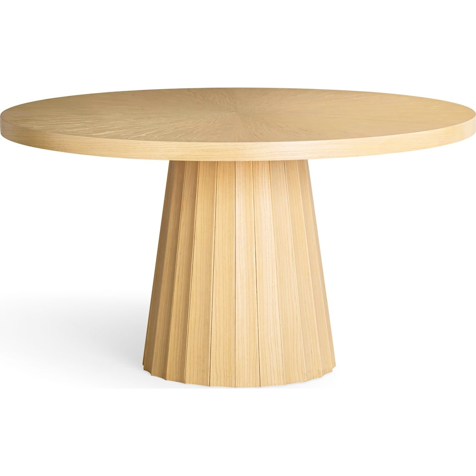 evie neutral dining table   
