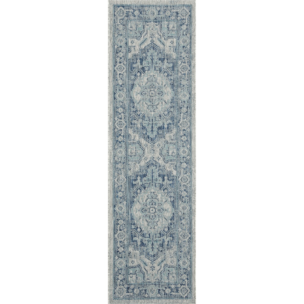 evora blue outdoor area rug   