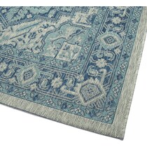 evora blue outdoor area rug   