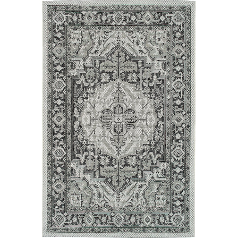 evora gray outdoor area rug   