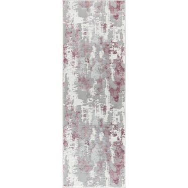 Ezra Area Rug - Gray/Pink