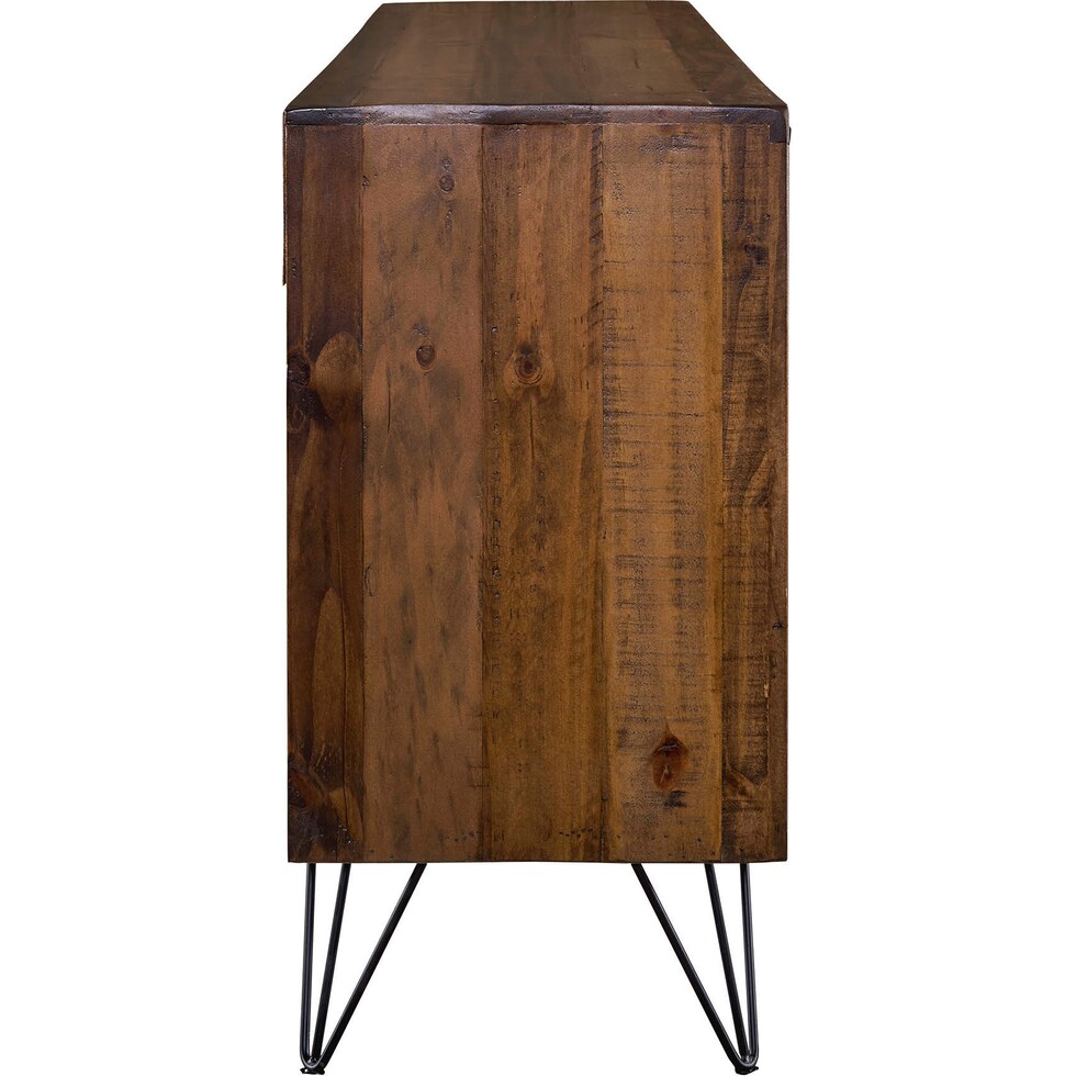 ezra light brown sofa table   