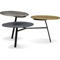 ezra metallic coffee table   