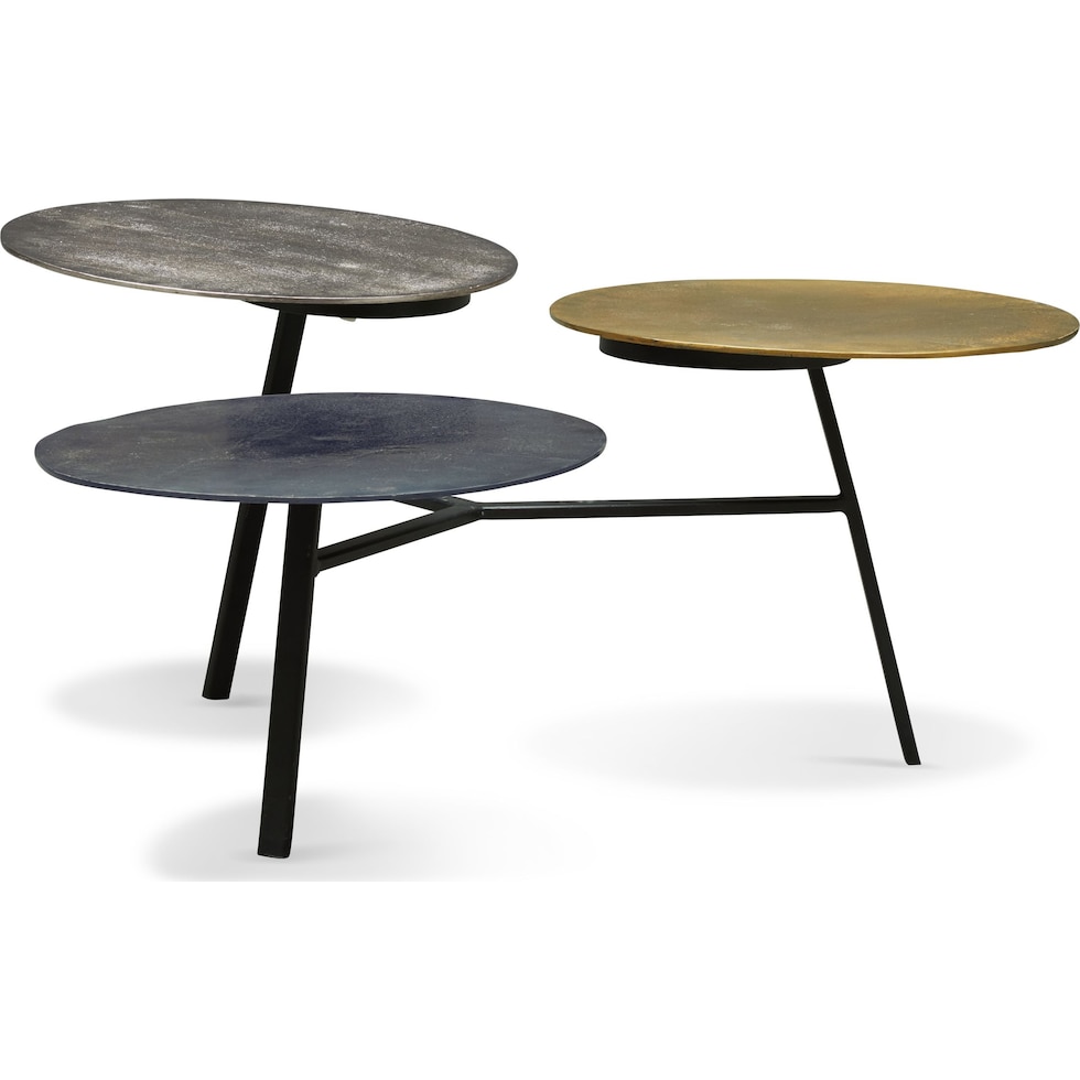 ezra metallic coffee table   