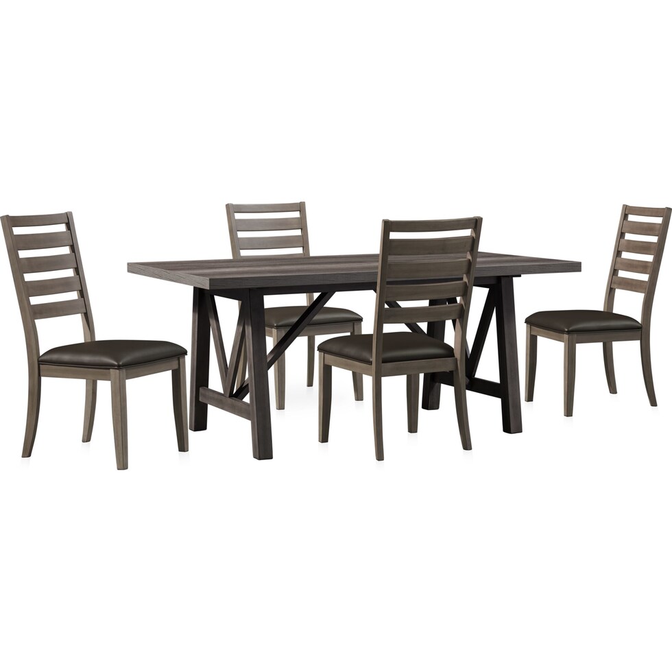 fairfield gray  pc dining room   