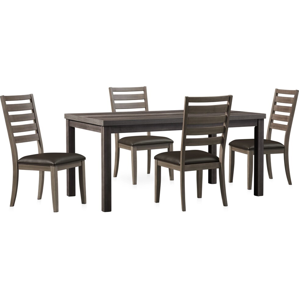 fairfield gray  pc dining room   