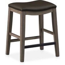 fairfield gray backless counter height stool   