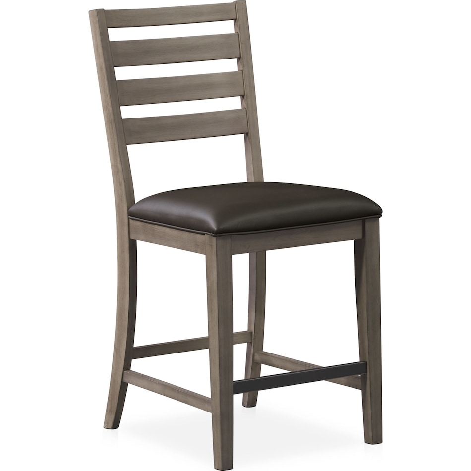 fairfield gray counter height stool   