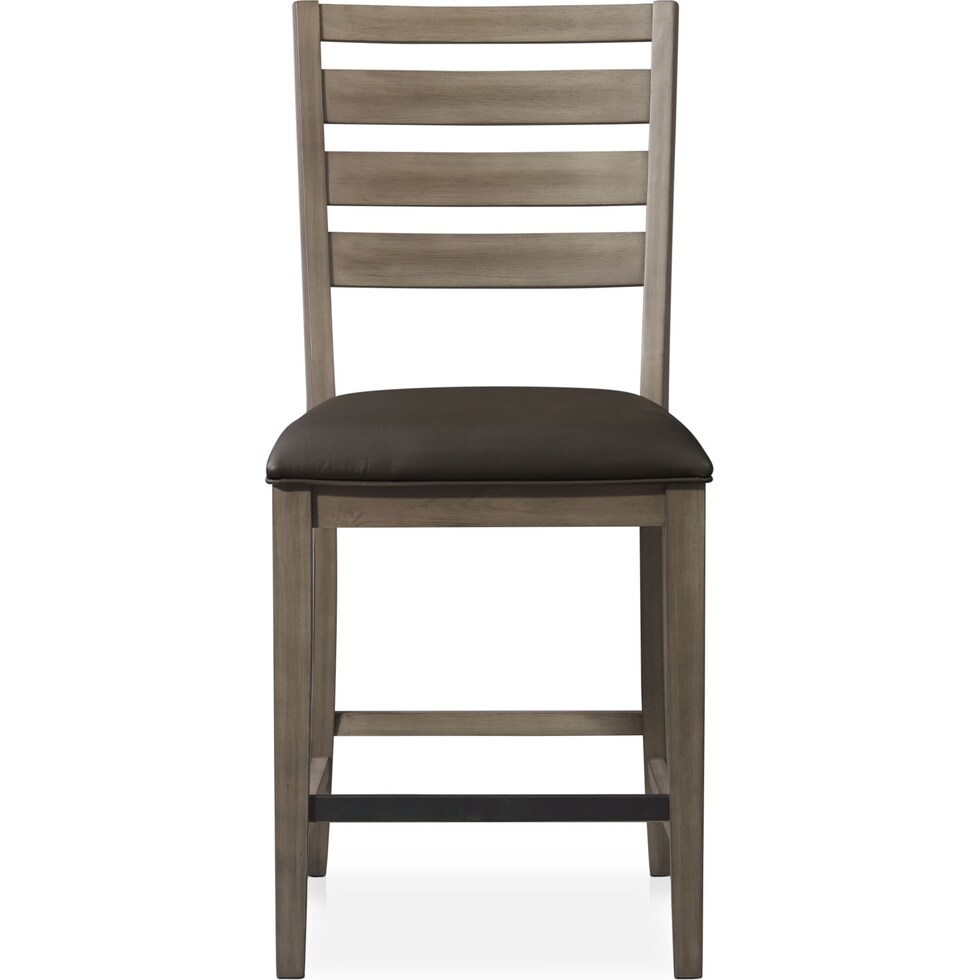 fairfield gray counter height stool   