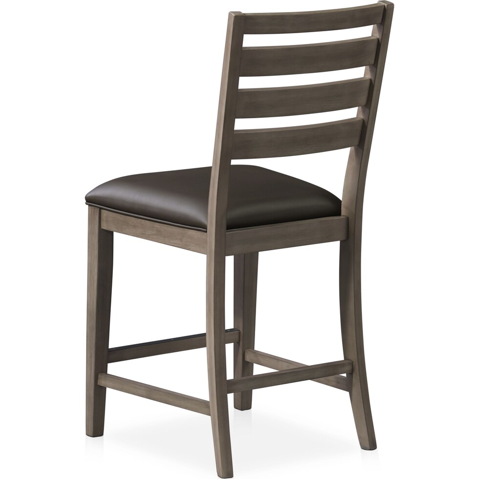 fairfield gray counter height stool   