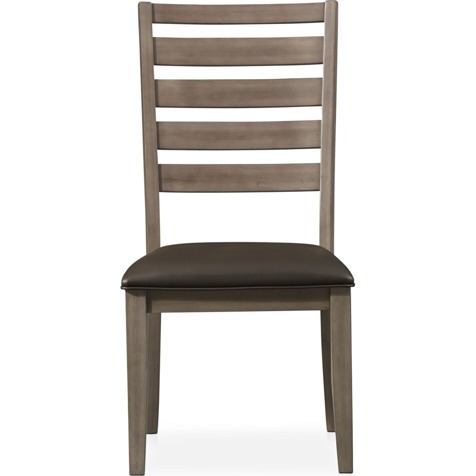 fairfield gray dining chair   