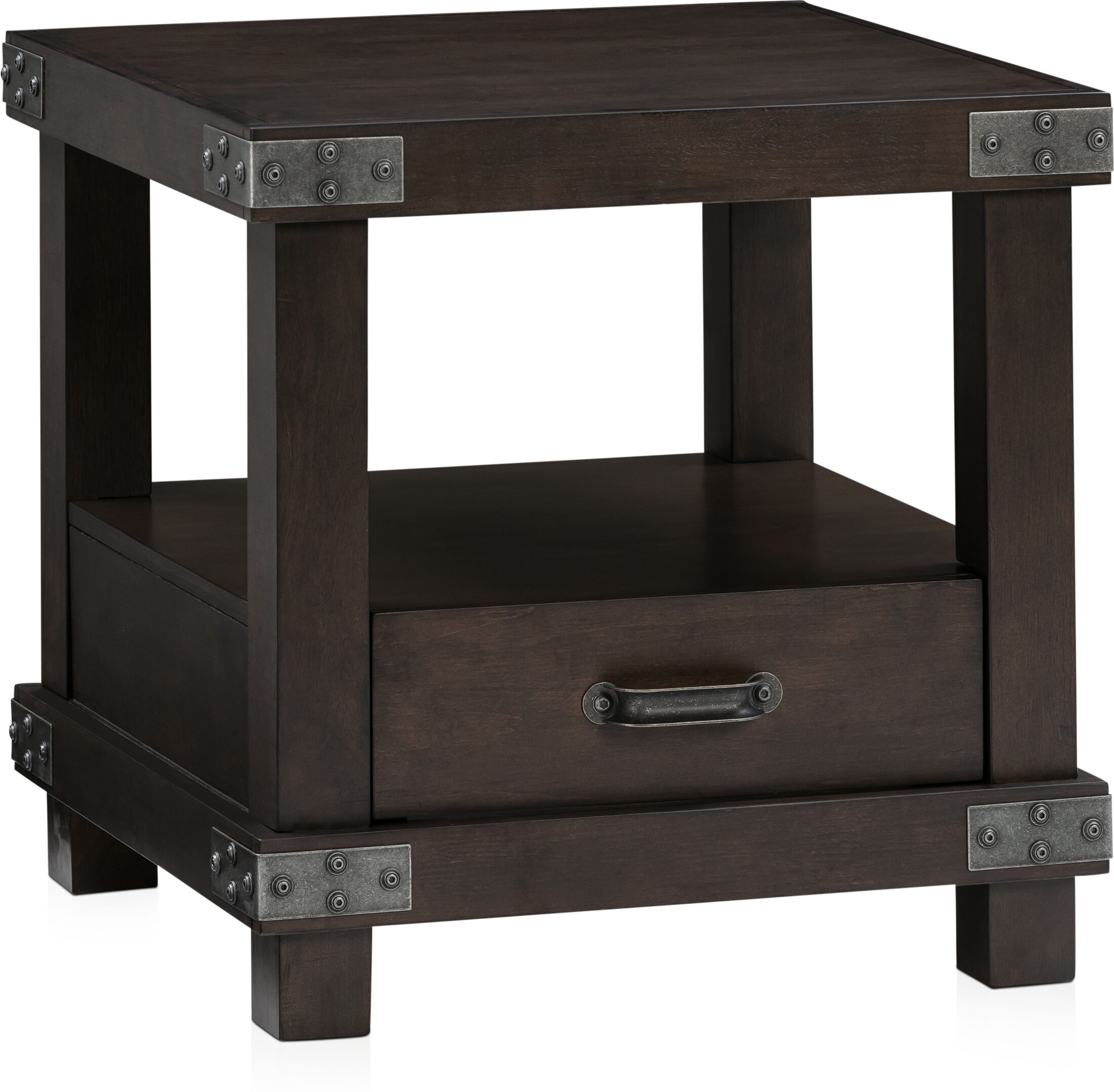 Fairmont End Table Dark Brown Value City Furniture