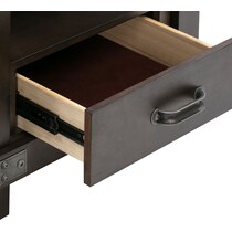 fairmont dark brown end table   