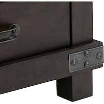 fairmont dark brown end table   