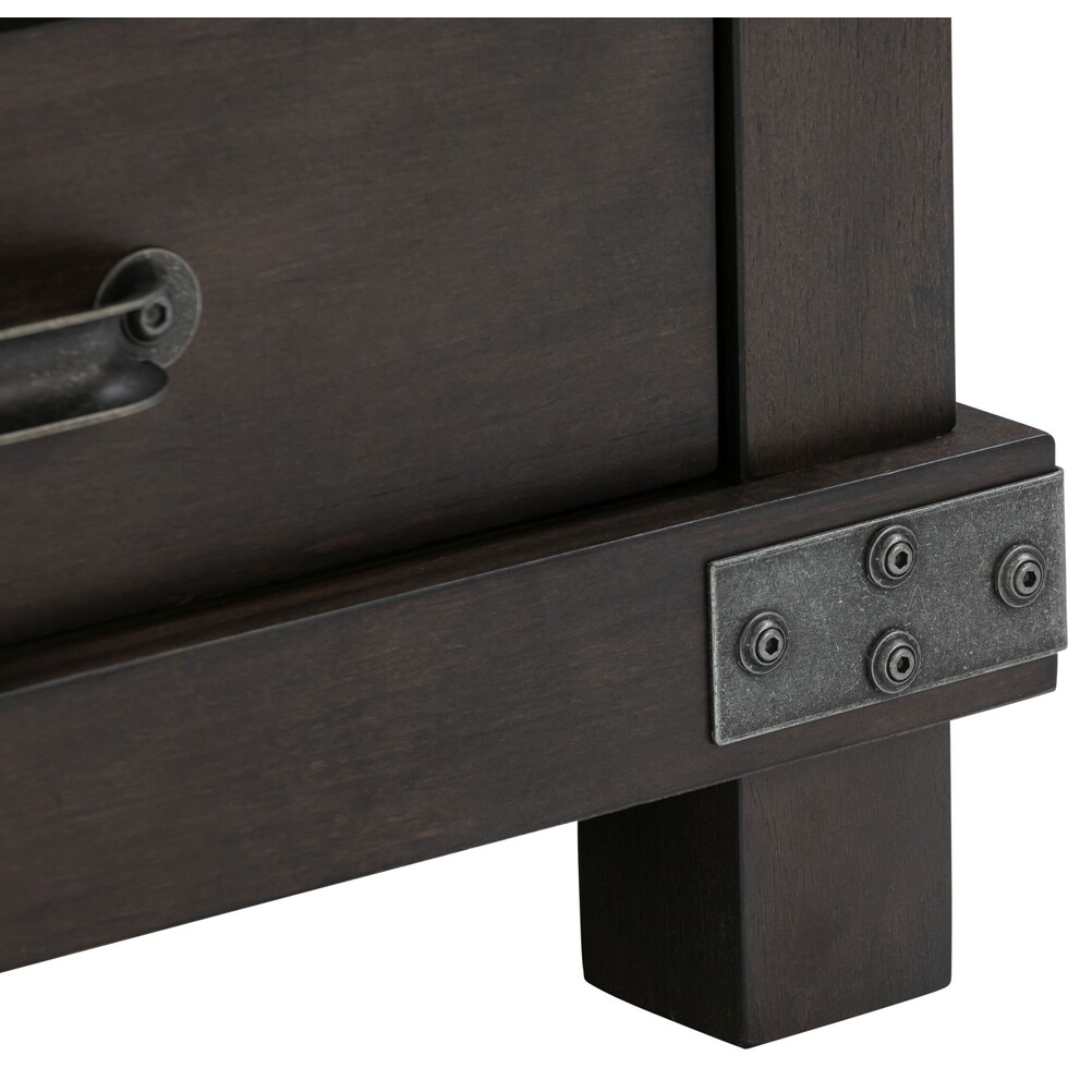 fairmont dark brown end table   