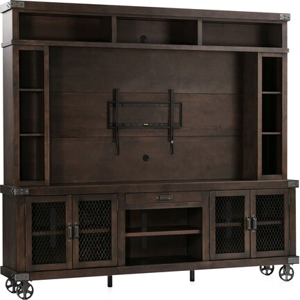 Fairmont Entertainment Wall - Dark Brown