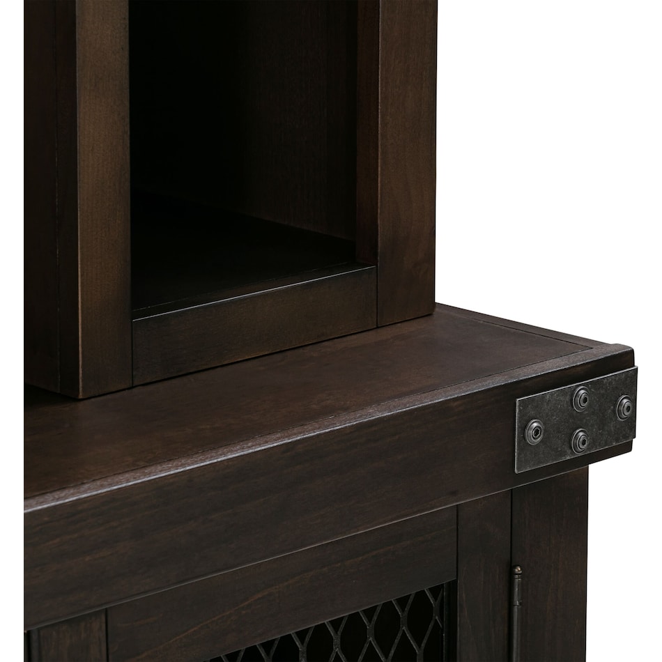 fairmont dark brown entertainment wall unit   