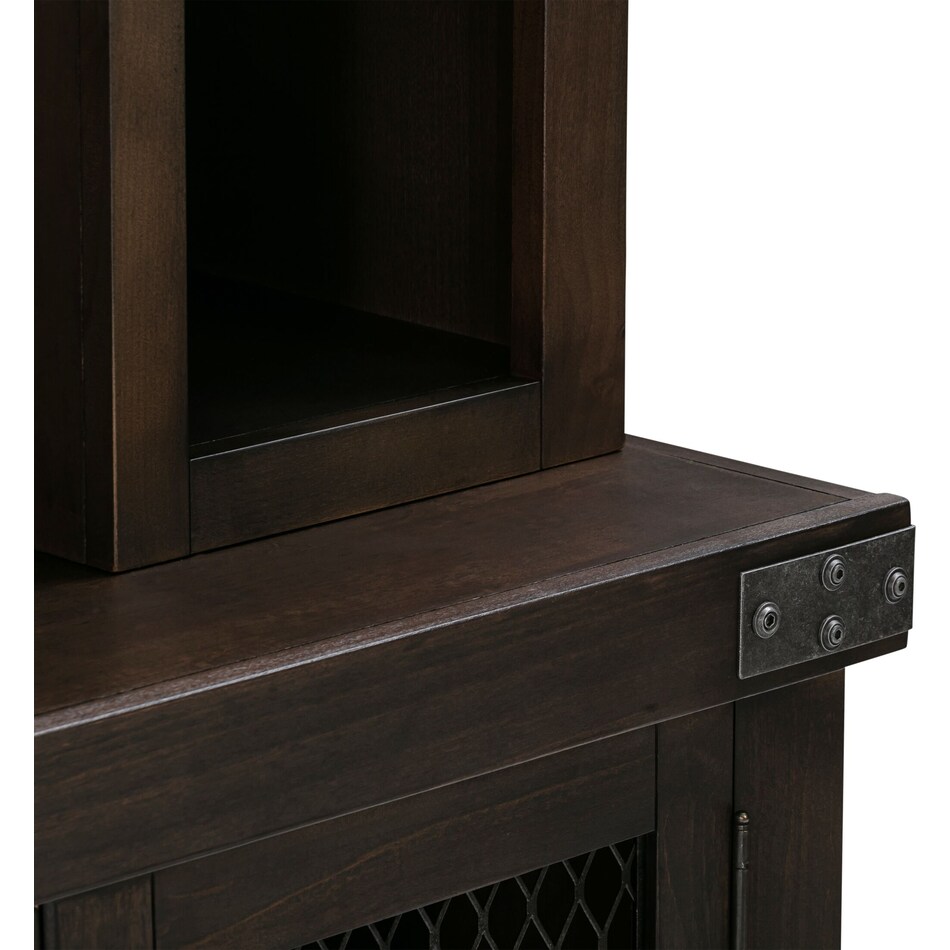 fairmont dark brown entertainment wall unit   