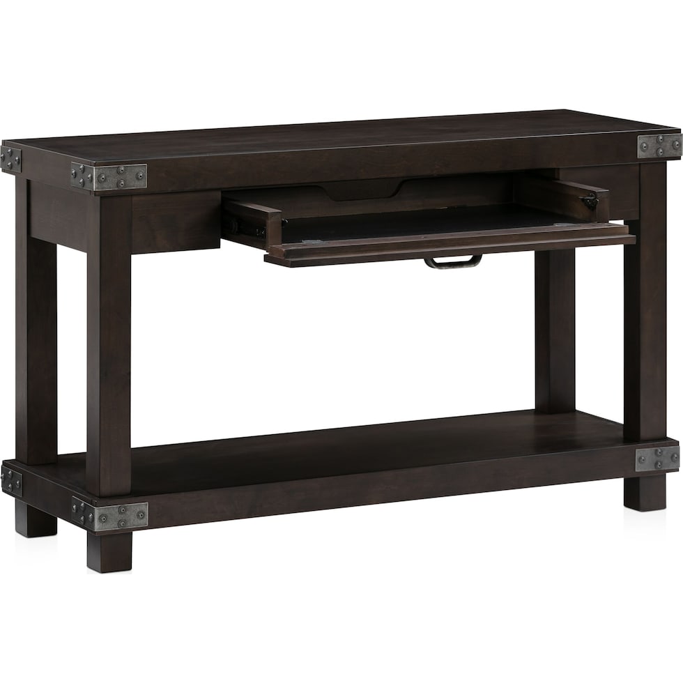 fairmont dark brown sofa table   