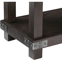 fairmont dark brown sofa table   