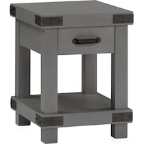 fairmont gray chairside table   