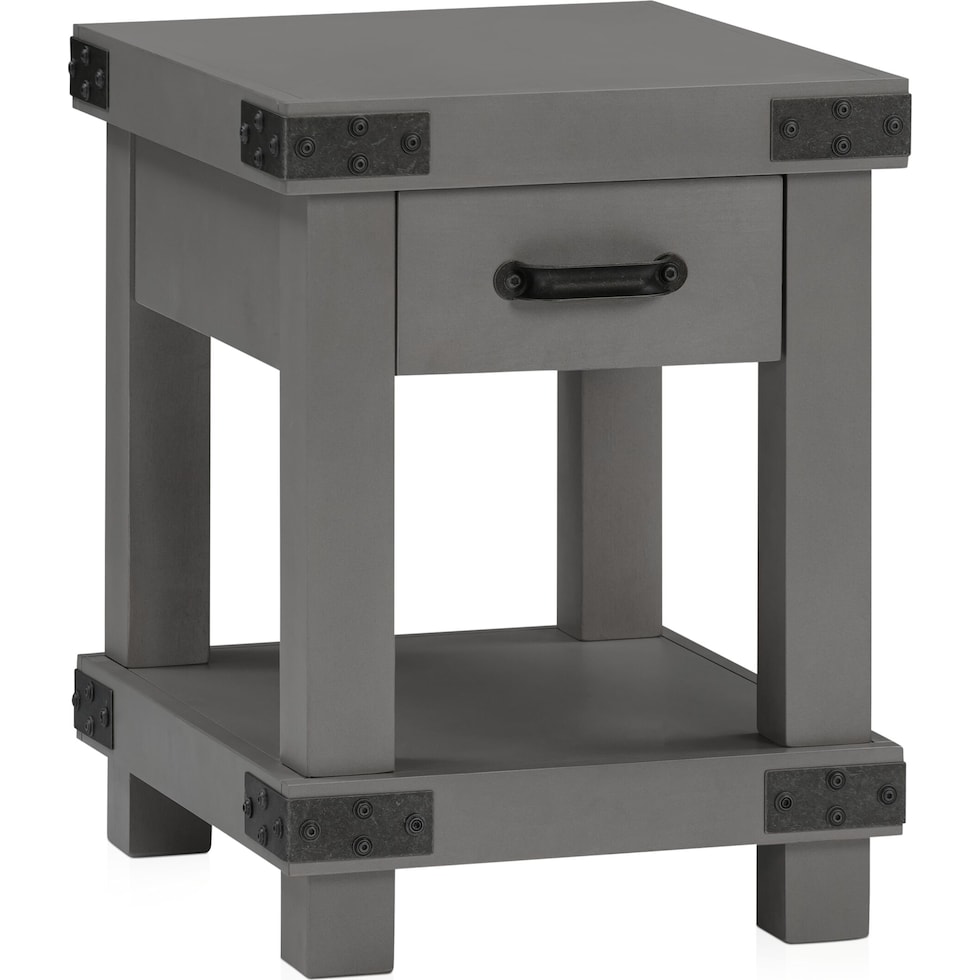 fairmont gray chairside table   