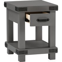 fairmont gray chairside table   