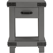 fairmont gray chairside table   