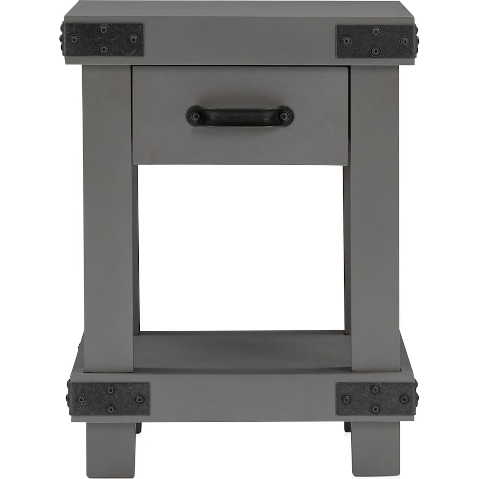 fairmont gray chairside table   