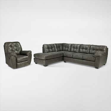 Signature Design by Ashley Fallston Sectional and Recliner