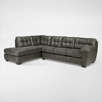 fallston gray sectional   