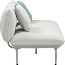 falmouth gray outdoor loveseat   