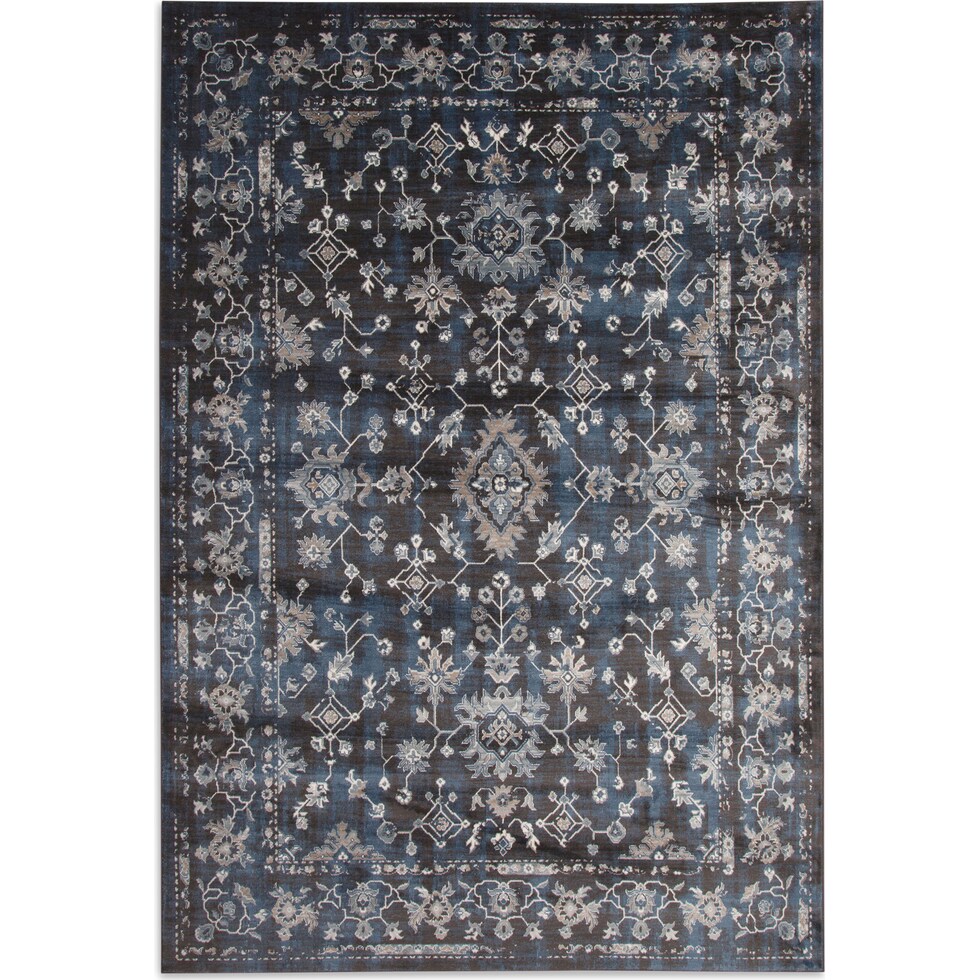 faris blue area rug  x    