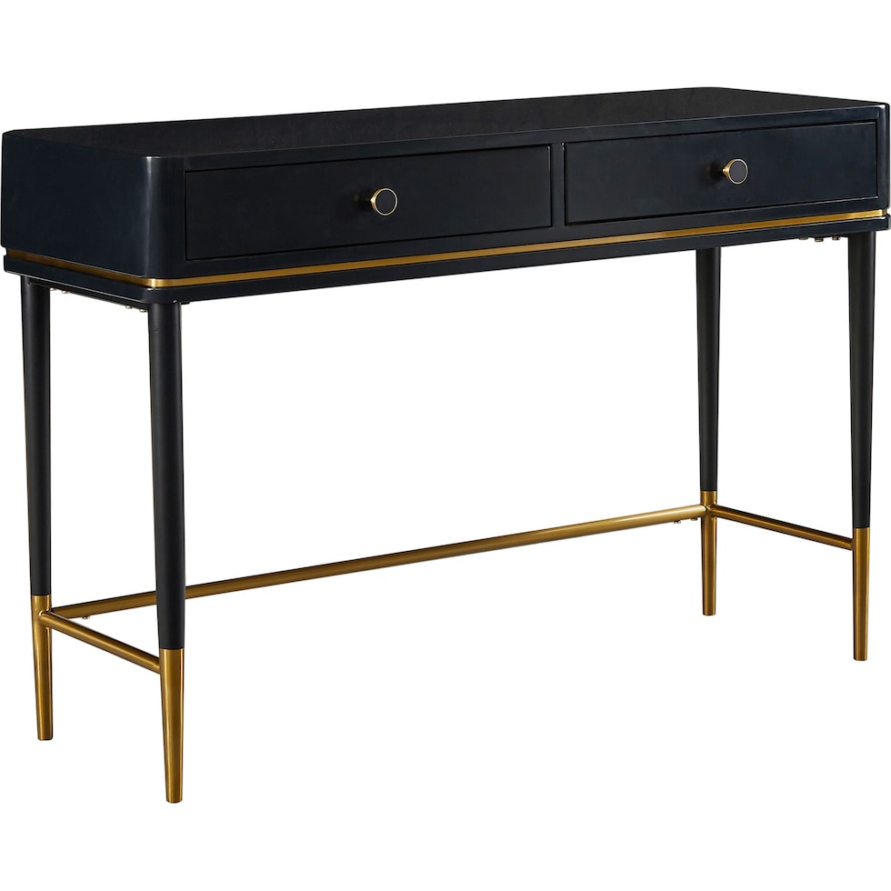 farley black desk   