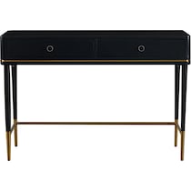 farley black desk   