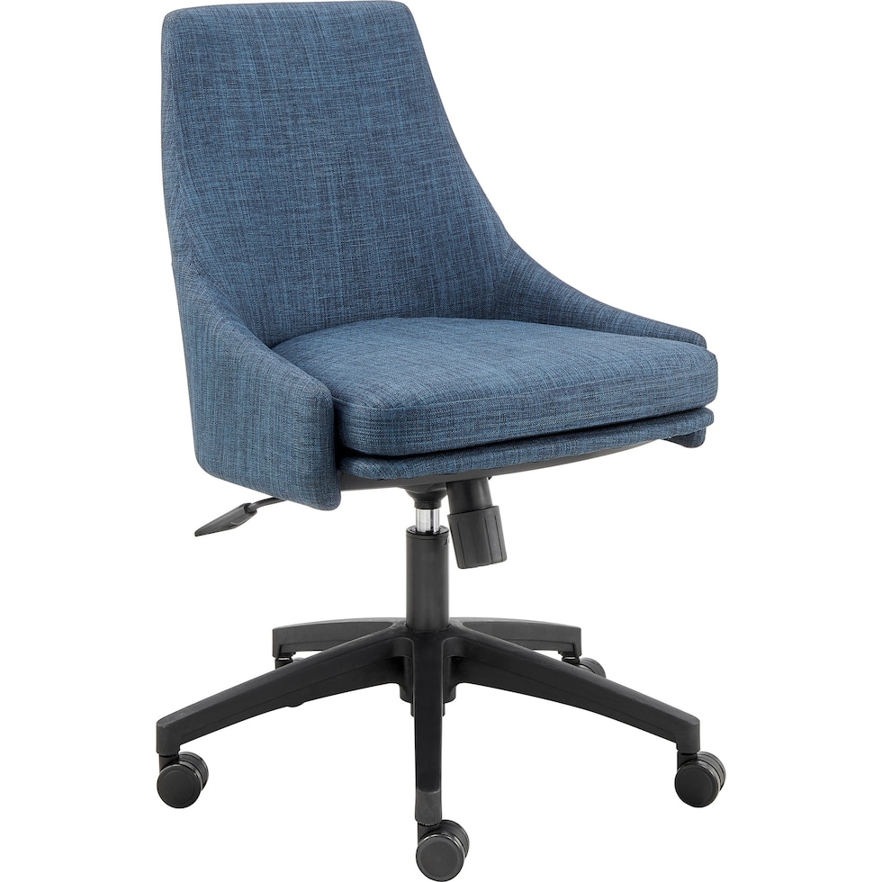 farley blue black office chair   