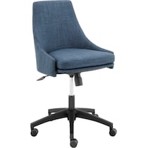 farley blue black office chair   
