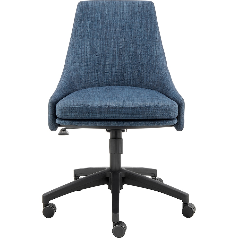 farley blue black office chair   