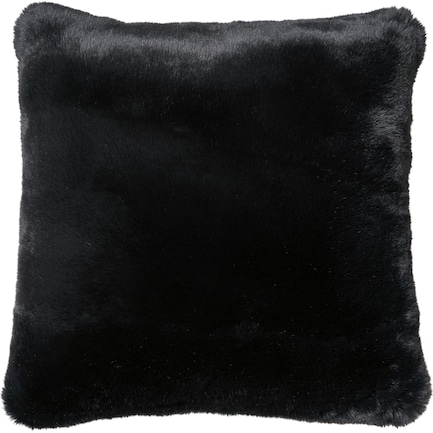 Faux Fur Pillow - Big Bear Black
